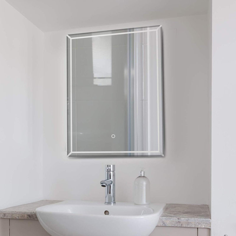 Metro Lane Eickhoff 50cm x 70cm Wall Mounted Bathroom Mirror with LED